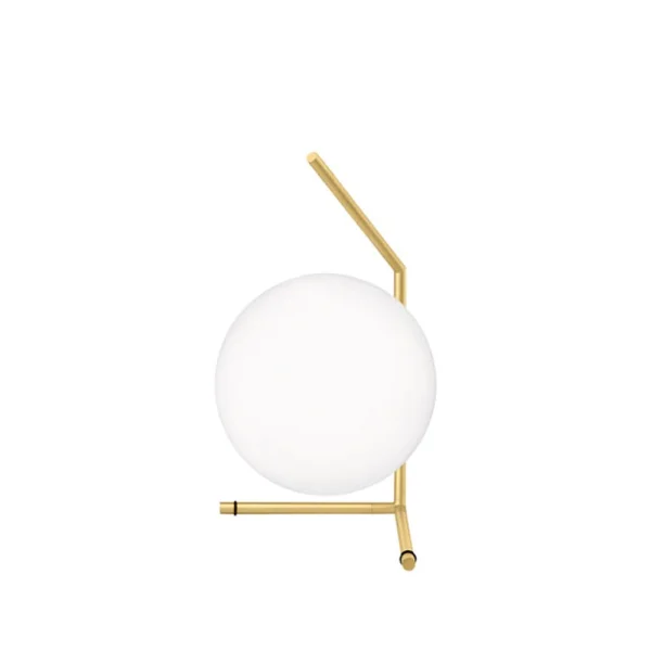 Flos IC lights T1 low Tischleuchte Messing gebürstet-opalglas