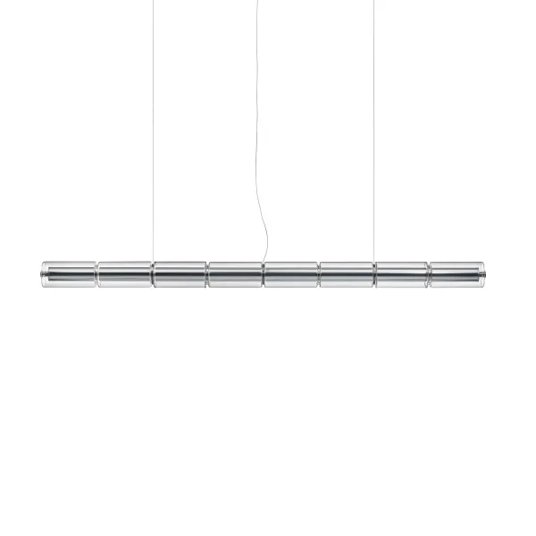 Flos Luce Cilindrica S1 Pendelleuchte 165,6 cm Glass
