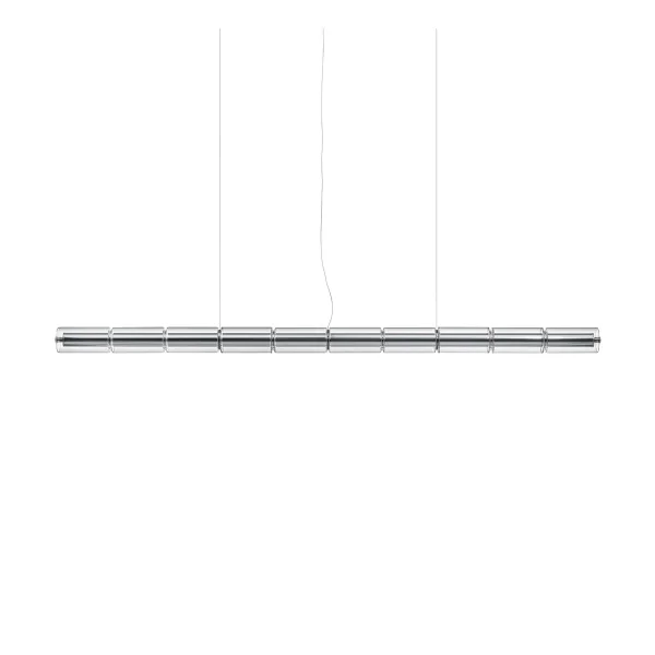 Flos Luce Cilindrica S2 Pendelleuchte 207,2 cm Glass