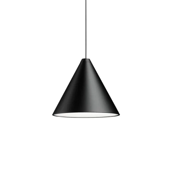Flos String Light Cone Pendelleuchte Schwarz, 12 m Kabel