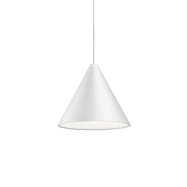 Flos String Light Cone Pendelleuchte Weiß, 12 m Kabel