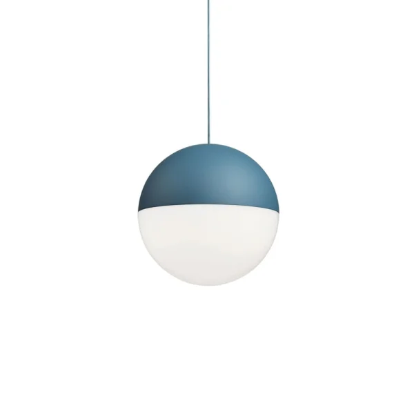 Flos String Light Sphere Pendelleuchte Blau, 22 m Kabel