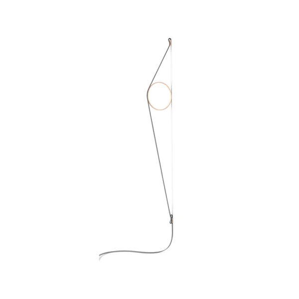 Flos Wirering Wandleuchte Grau-Rosa