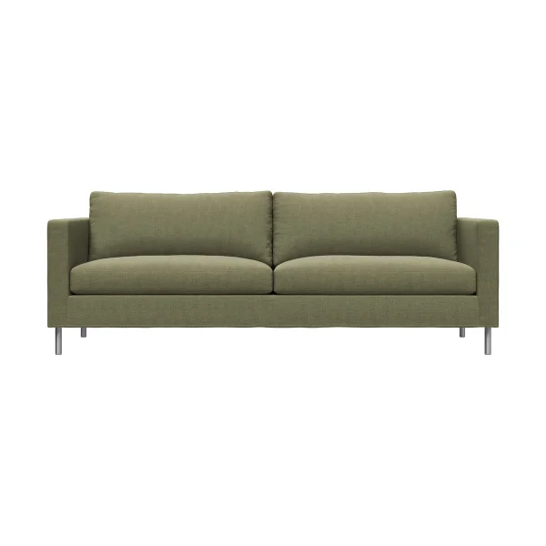 Fogia Alex 2,5 Sitz Sofa Stoff Hiro Lightgreen-aluminiumbein