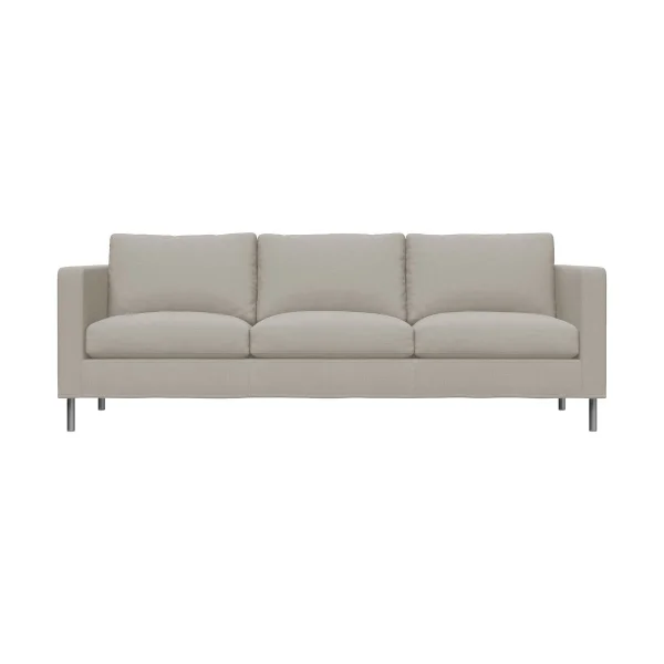 Fogia Alex 3 Sitz Sofa Stoff Hiro Sand-aluminiumbein