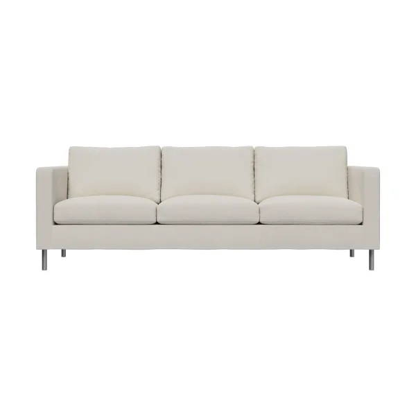 Fogia Alex 3 Sitz Sofa Stoff Hiro White-aluminiumbein