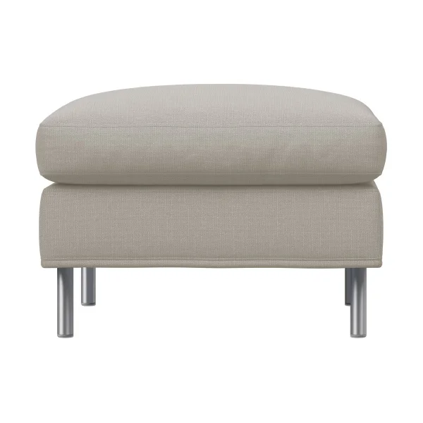 Fogia Alex Fußhocker large Stoff Hiro Sand-aluminiumbein