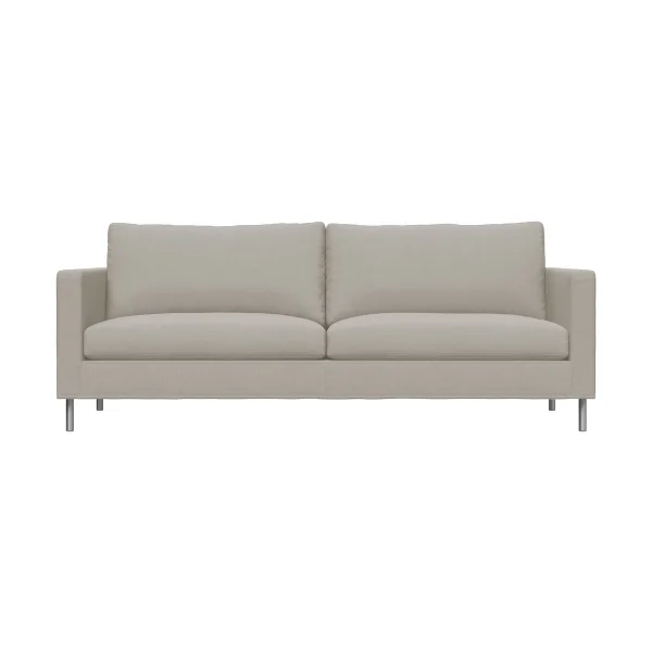 Fogia Alex High 2,5-Sitz Sofa Stoff Hiro Sand-aluminiumbein