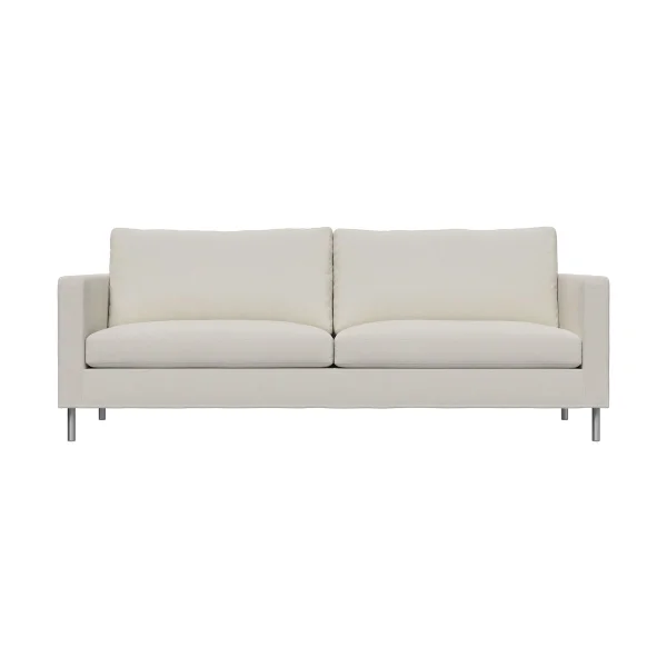 Fogia Alex High 2,5-Sitz Sofa Stoff Hiro White-aluminiumbein