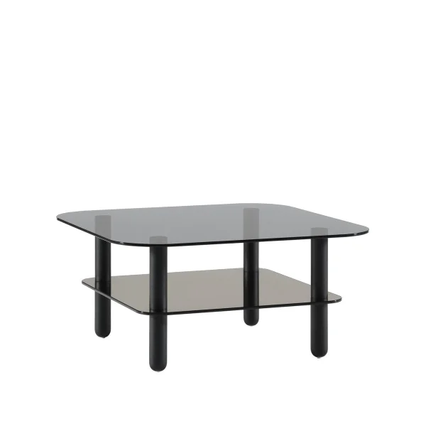 Fogia Big Sur Couchtisch dunkelblau, schwarz gebeizte Eichenbeine