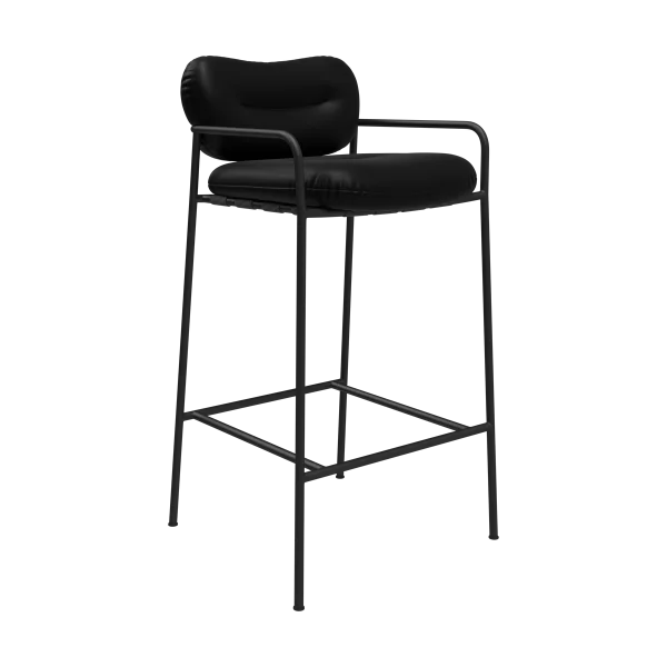 Fogia Bollo Barstuhl high 75 cm Elmotique 99001 schwarz-schwarz