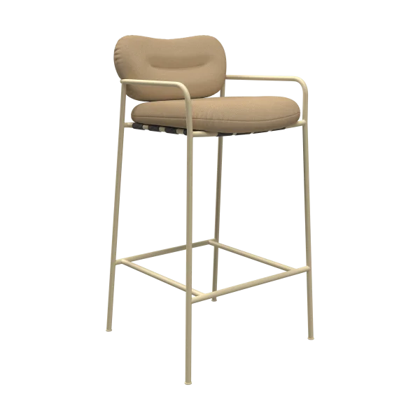 Fogia Bollo Barstuhl high 75 cm Vidar 4 0323 beige-beige