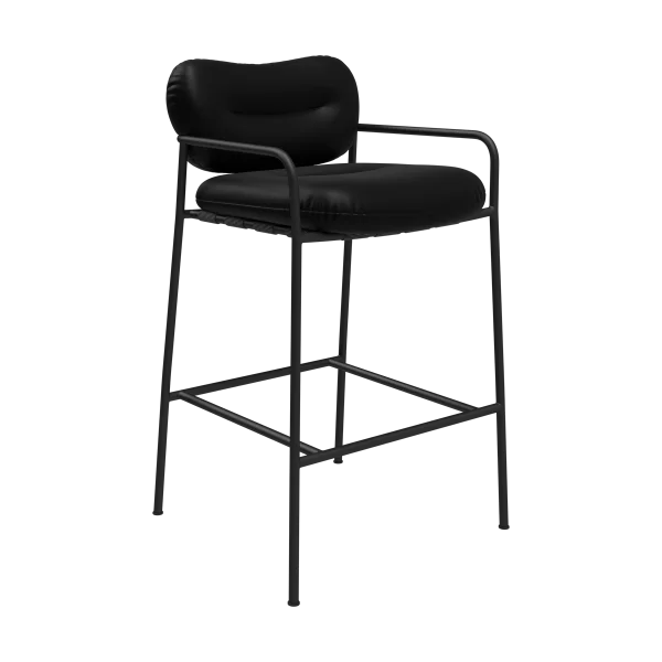 Fogia Bollo Barstuhl low 65 cm Elmotique 99001 schwarz-schwarz