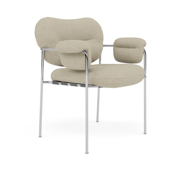 Fogia Bollo Stuhl Barnum 2-teilig-polished stainless steel