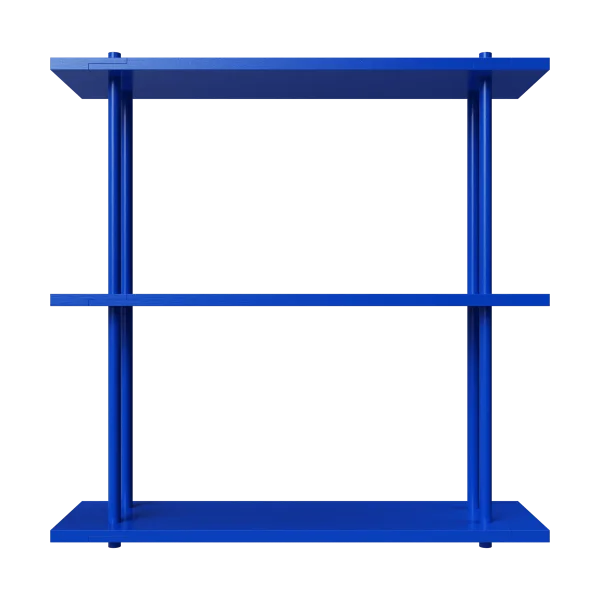 Fogia Bond Wandregal W103 Blau lackiertes Birkenholz