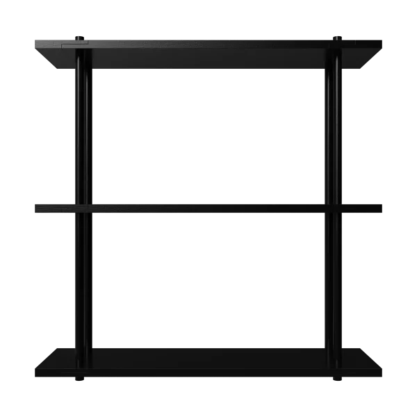 Fogia Bond Wandregal W103 Schwarz lackierte Birke
