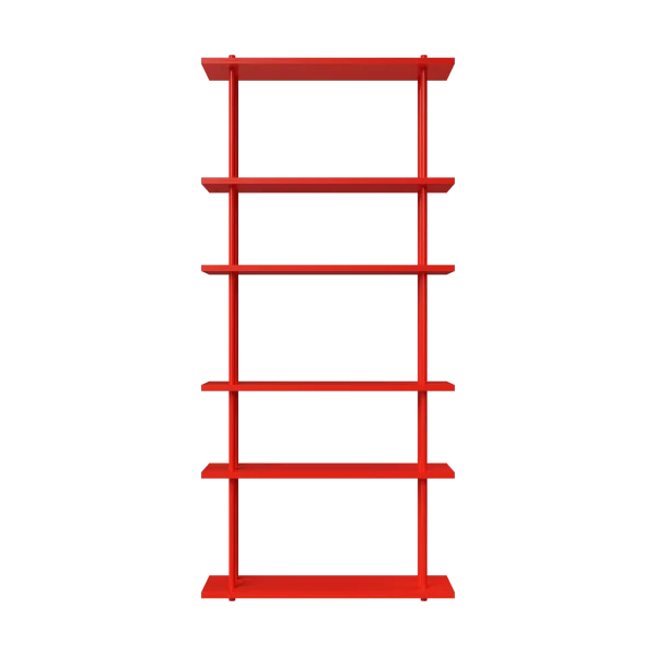 Fogia Bond Wandregal W106 Rote lackierte Birke