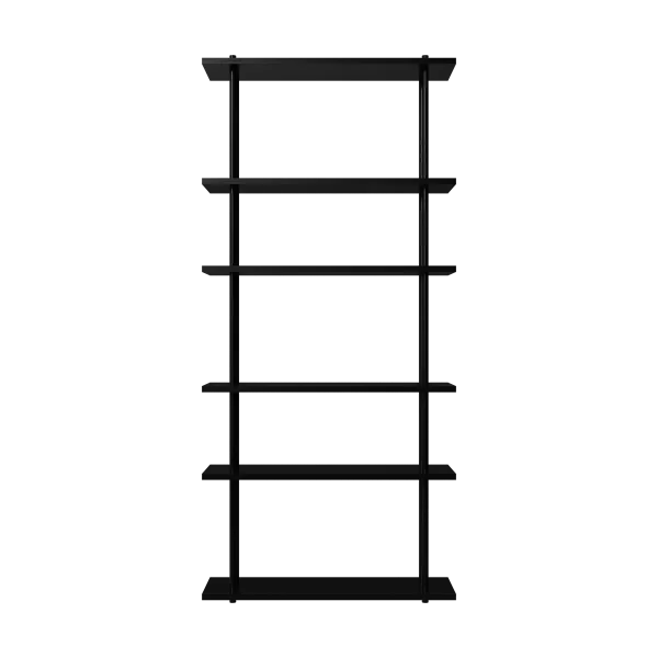 Fogia Bond Wandregal W106 Schwarz lackierte Birke