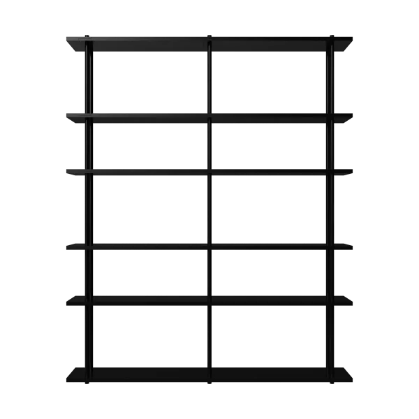 Fogia Bond Wandregal W206 Schwarz lackierte Birke