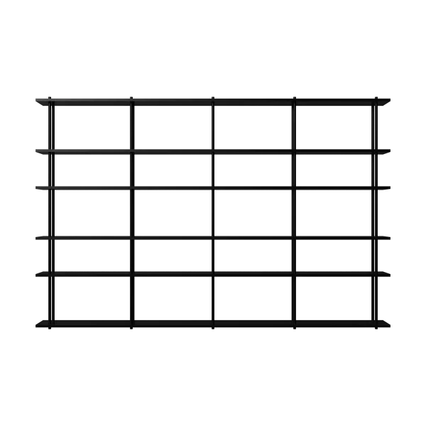 Fogia Bond Wandregal W406 Schwarz lackierte Birke