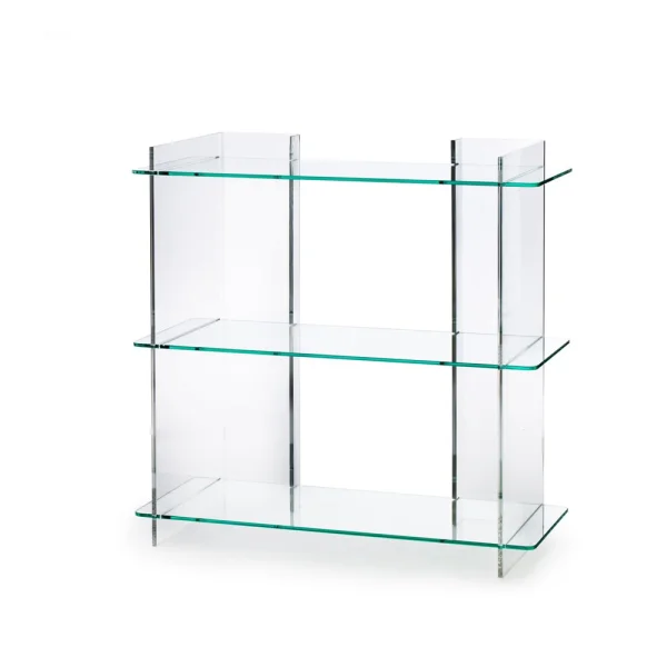 Fogia Combiplex Regal klare, Regal mit 3 Regalset, Stativ in Plexiglas