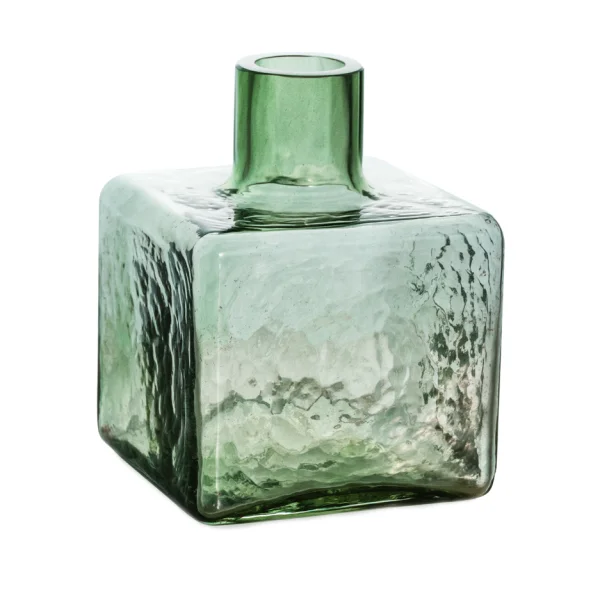 Fogia Cube Vase Grün, 13×10×10 cm