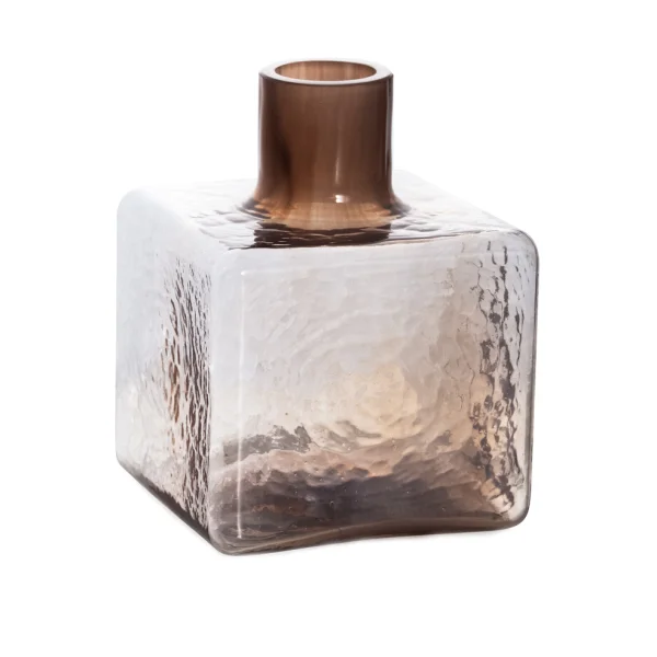 Fogia Cube Vase Mocha, 13x10x10 cm