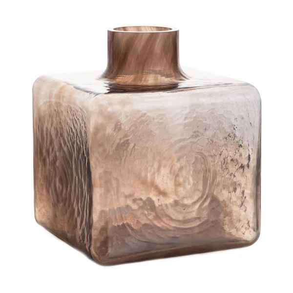 Fogia Cube Vase Mocha, 23x20x20 cm