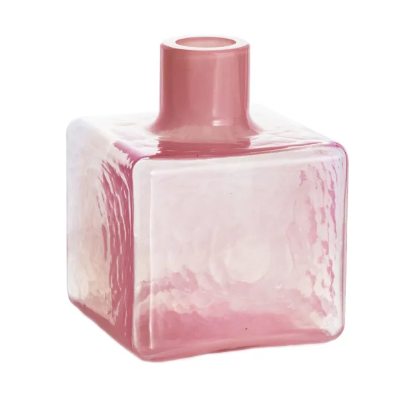 Fogia Cube Vase Pink, 13x10x10 cm