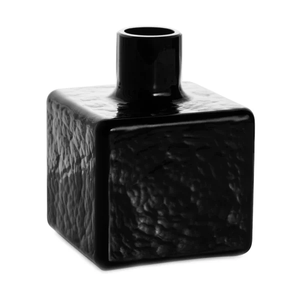 Fogia Cube Vase Schwarz, 13x10x10 cm