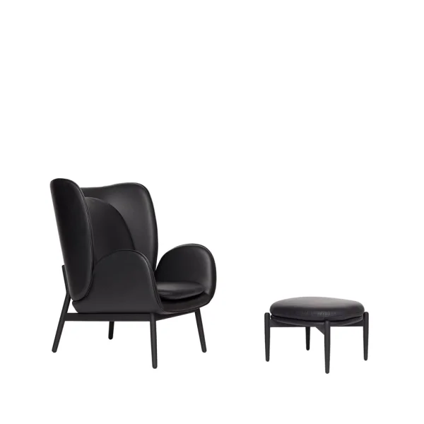 Fogia Embrace Large Sessel Elmosoft 99999-Eiche schwarz gebeizt