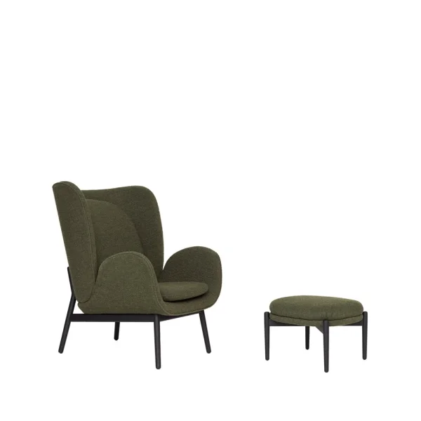 Fogia Embrace Large Sessel Tyg Barnum pine 9-schwarz gebeizt