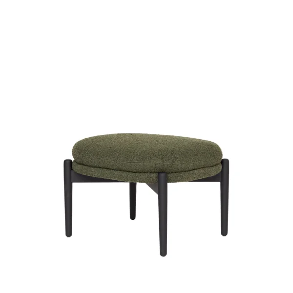 Fogia Embrace Ottoman Eichenbein Stoff Barnum pine 9, lackiert