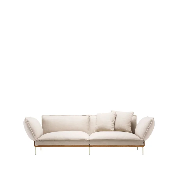 Fogia Jord 2-Sitz Sofa Mainline flax 20 beige-olj. Eiche
