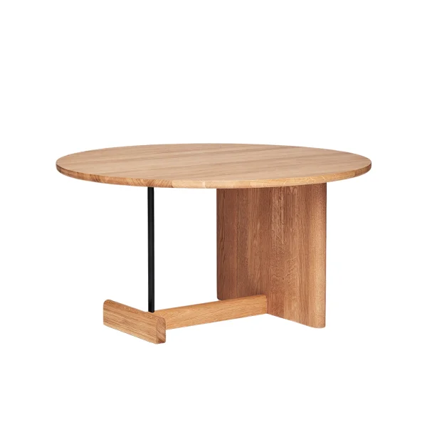 Fogia Koku Sofatisch hoch Ø80 cm Lackierte Eiche