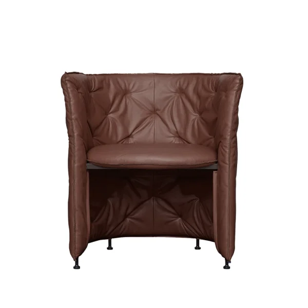 Fogia Niche Sessel Leder Elmosoft 95006 dunkelbraun