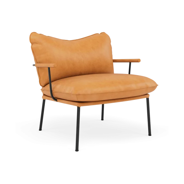 Fogia Pico Sessel Vintage Cognac-RAL 9005