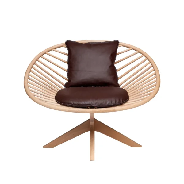 Fogia Superstructure Sessel elmotique 93957 dunkelbraun-lackierte Esche
