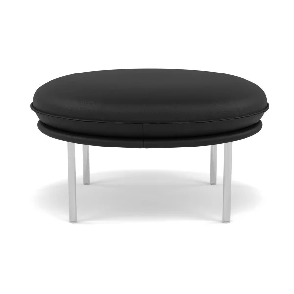 Fogia Tiki-Fußhocker der Elmosoft 99999-polished stainless steel