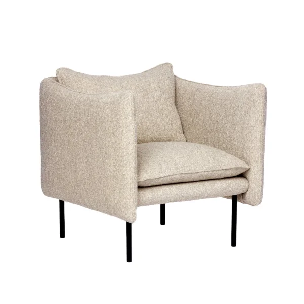 Fogia Tiki Sessel Small Barnum sand angle beige-Schwarz