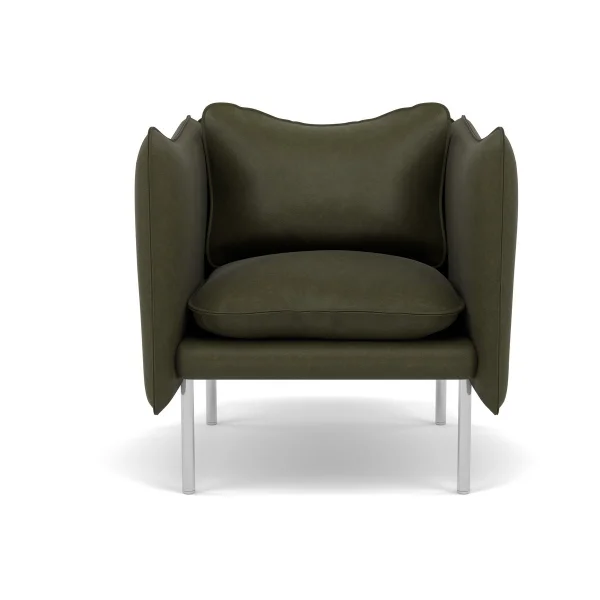 Fogia Tiki Sessel Small Vintage Olive-polished stainless steel