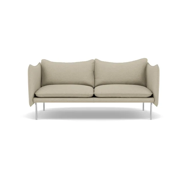 Fogia Tiki Sofa 2 Sitz Barnum 2-teilig-polished stainless steel