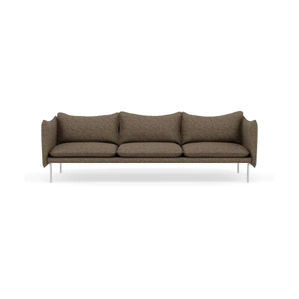 Fogia Tiki Sofa 3-Sitz Safire 0001-polished stainless steel