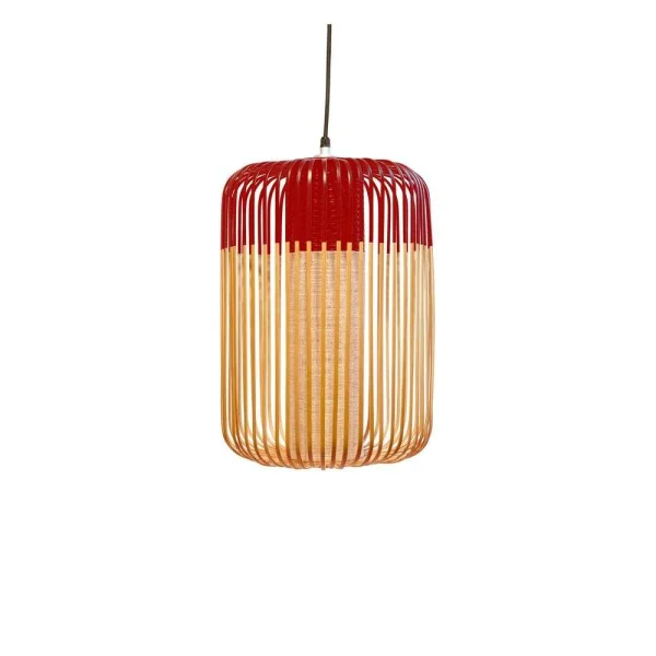 Forestier - Bamboo Pendelleuchte L Red