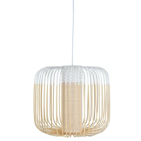 Forestier - Bamboo Pendelleuchte M White