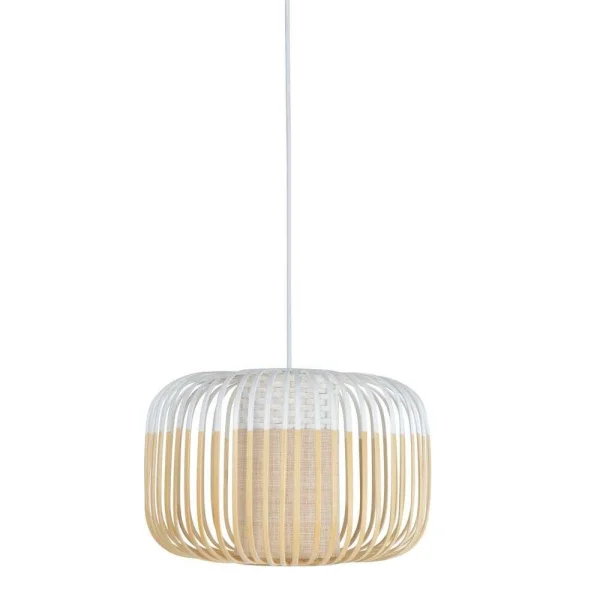 Forestier - Bamboo Pendelleuchte S White