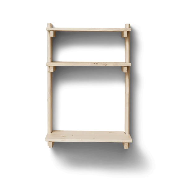 Form & Refine Beam Wandregal mit Schreibtisch Kiefernholz