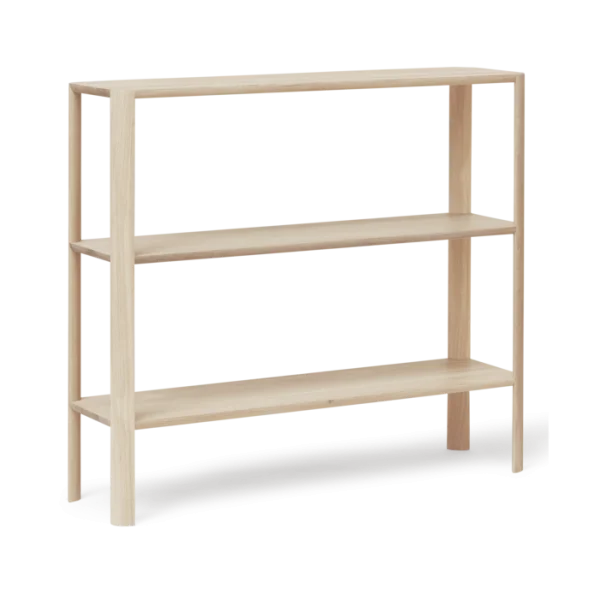 Form & Refine Leaf Regal 3 Ablagen 92x100 cm Weiße Eiche