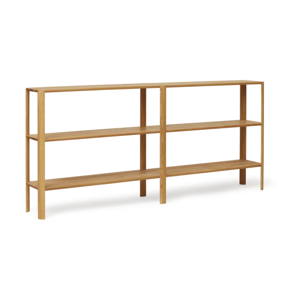 Form & Refine Leaf Regal 3 Ablagen 92x200 cm Eiche