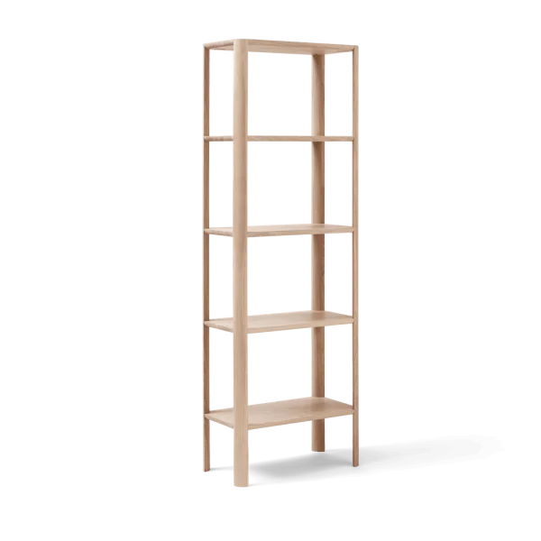 Form & Refine Leaf Regal 5 Ablagen 55x162 cm Weiße Eiche